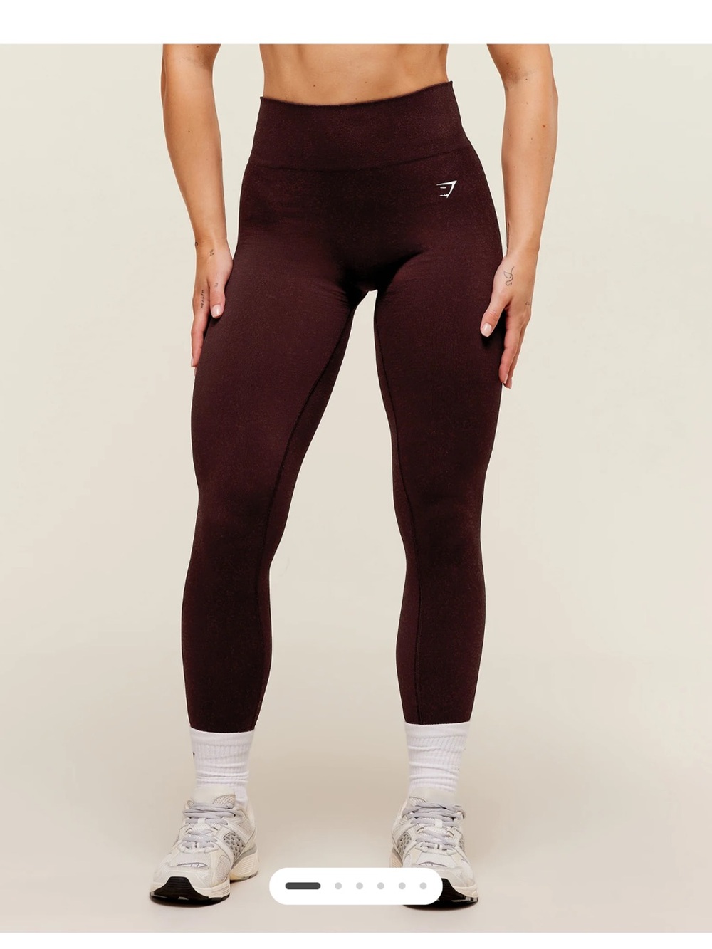 Gymshark High-Waist Seamless Leggings - Maroon